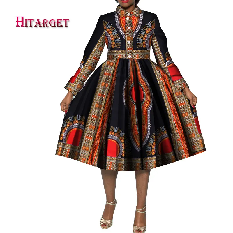Модные стильные африканские платья с принтом для женщин Bazin Riche традиционная