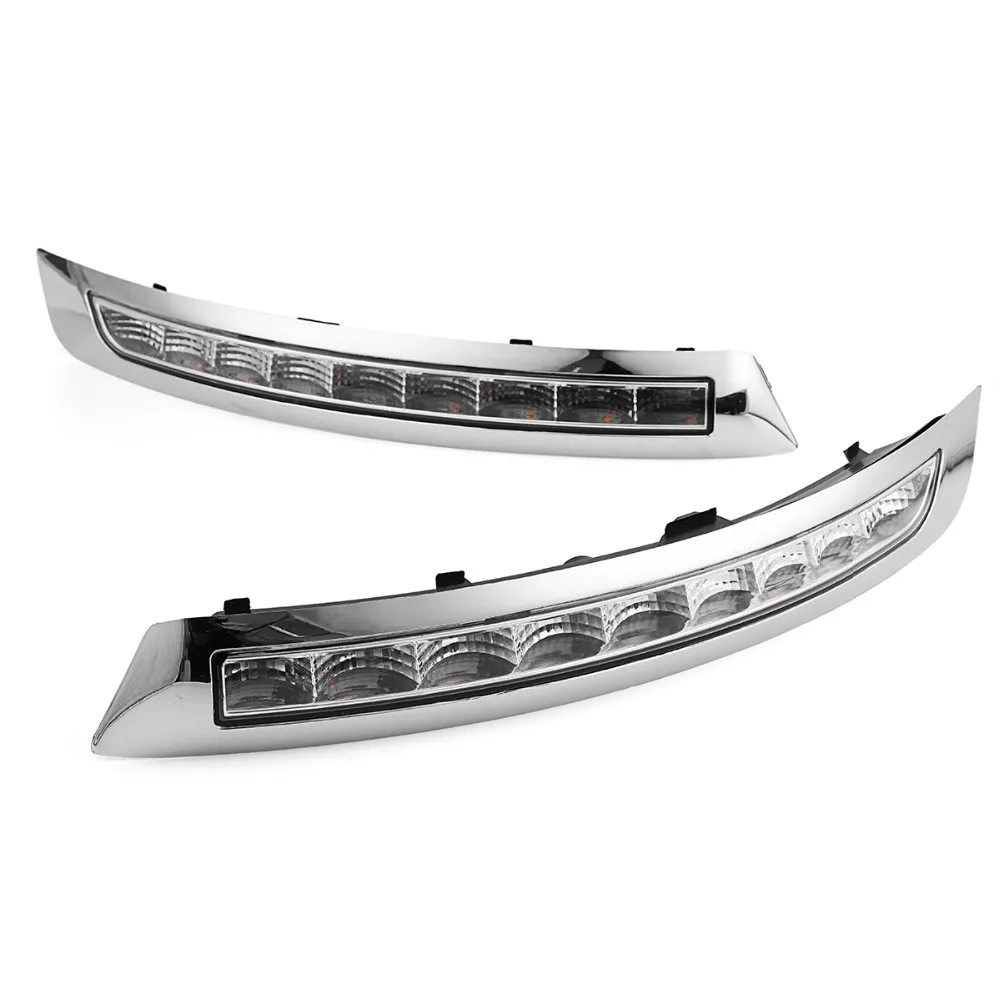1 пара 12 В светодиодный DRL для Volvo XC90 2007-2013 дневные ходовые огни поворотные сигнальные бампера противотуманные фары с затемнением