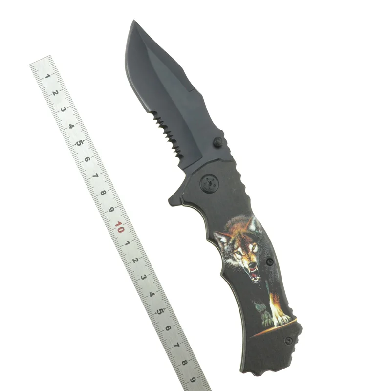 Fulman OEM острое лезвие Angry wolf складной тактический нож Карманный Кемпинг выживания 3D алюминиевая ручка охотничий нож EDC инструменты