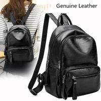 2018 backpack women genuine leather female backpacks teenager school bags mochila feminina rucksack mochilas mujer