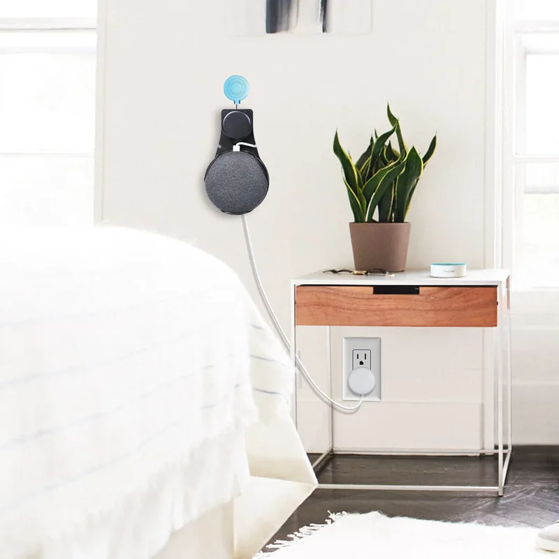 Розетка настенный держатель Подставка для Google Home Mini US Plug Экономия пространства розетка подвесной крючок стойка для дома организации и хранения