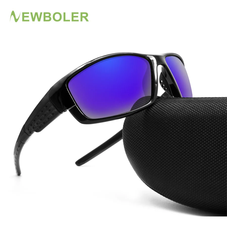 NEWBOLER, поляризационные спортивные очки для рыбалки для мужчин, Gafas De Sol Hombre, для вождения, велоспорта, солнцезащитные очки, ночное видение, UV400, солнцезащитные очки