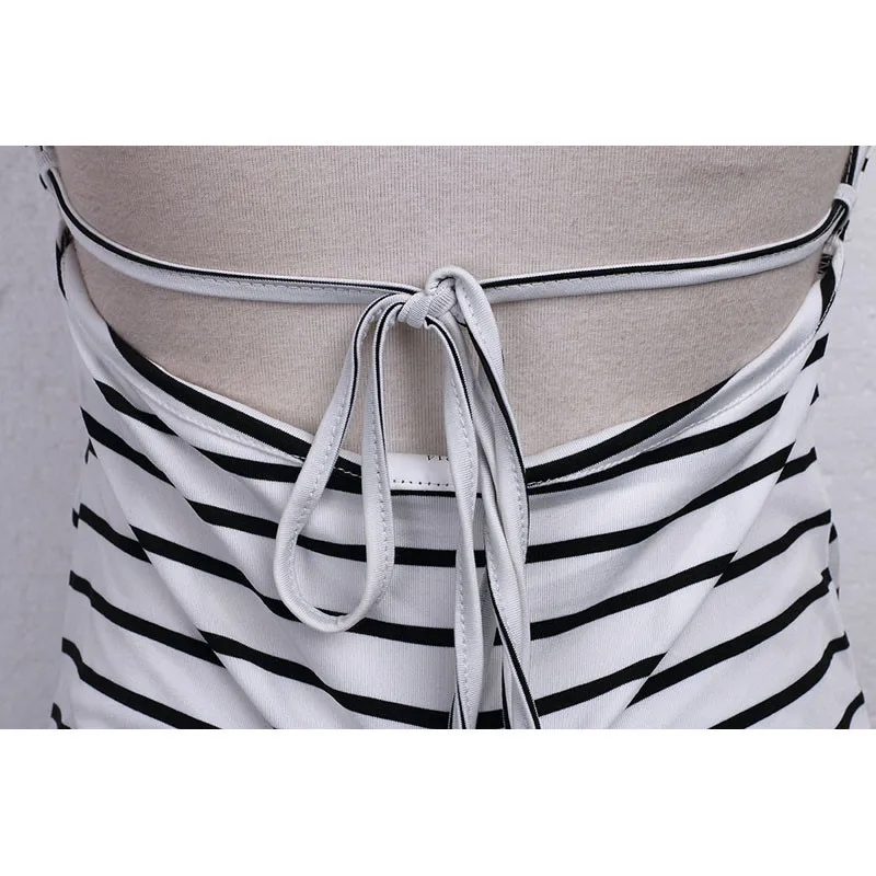 Женское платье карандаш с длинным рукавом и лямкой на шее|Пляжная одежда| |