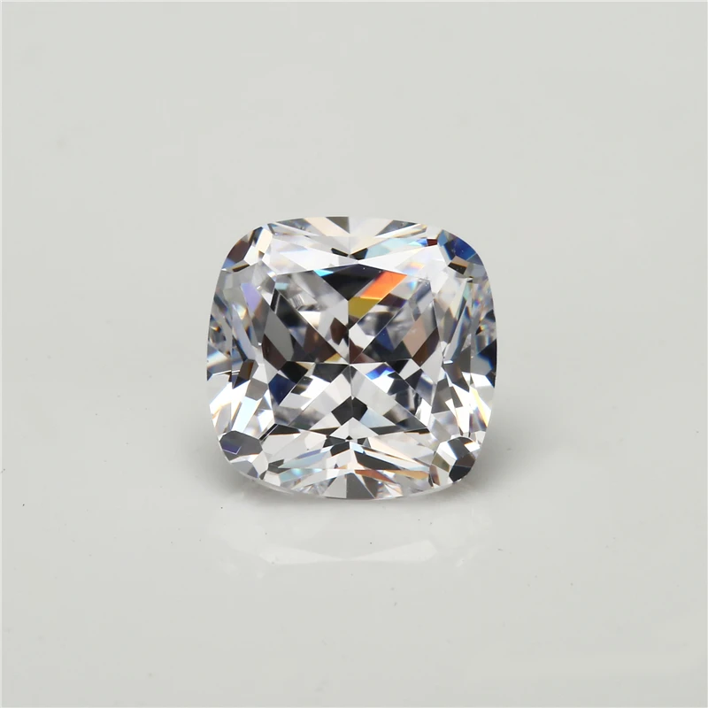 

50PCS 5x5~10x10mm Cushion Shape White Clear color AAAAA Loose Cubic Zirconia stone Brilliant Cut CZ Stone For Jewelry DIY