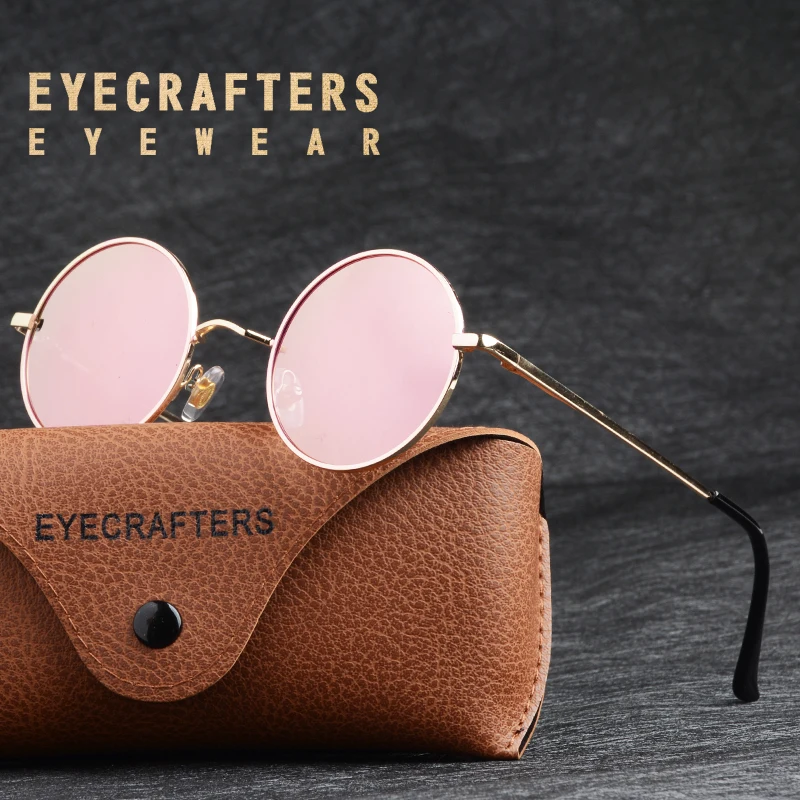 Eyecrafters ретро круглые поляризованные металлические стимпанк Винтажные