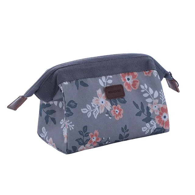 Dark gray flowers Hmunii бренд мода Фламинго дорожная косметичка для макияжа сумка на молнии элегантные сумки для мытья барабанов органайзер для макияжа сумка для хранения - Цвет: Dark gray flowers