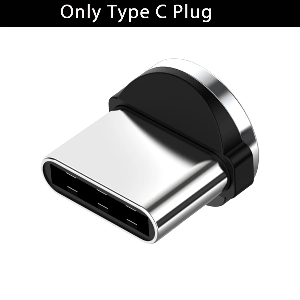 Type C plug No cable R-Line1 светодиодный магнитный usb-кабель для samsung, Xiaomi, huawei, LG, магнитный штекер, кабель USB type-C, кабель Micro usb и usb-кабель - Цвет: Type C plug No cable