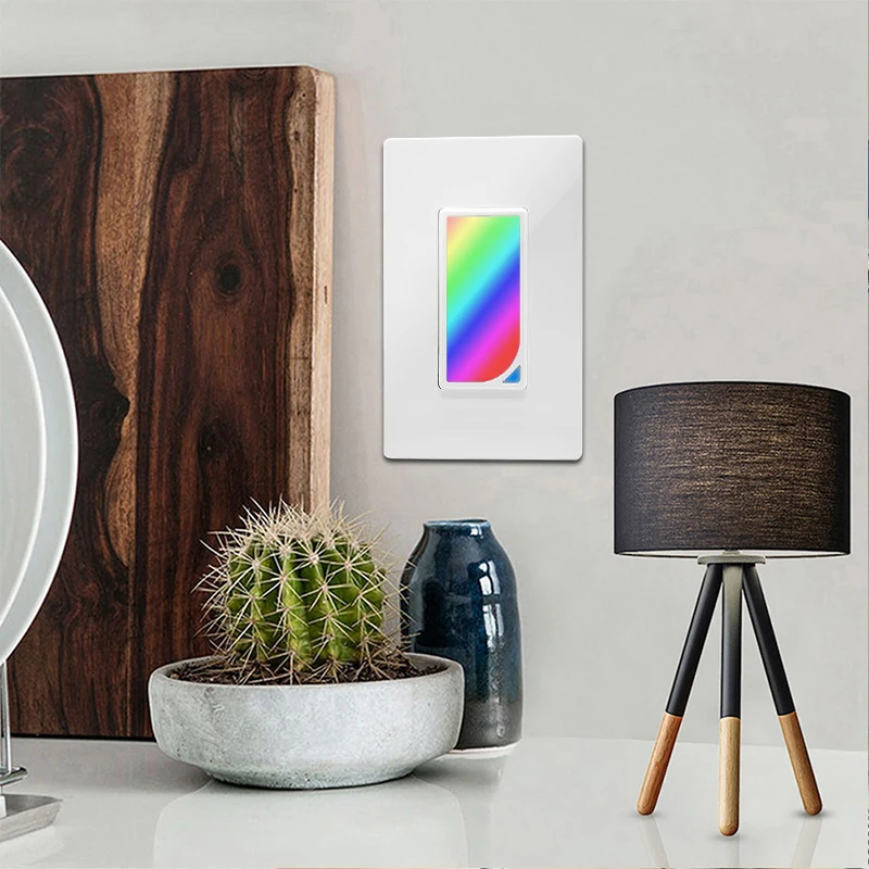 Wifi настенный RGB светодиодный сцена света дистанционный переключатель освещения 1200 цветов 2 Вт RGB сцена света изменение цвета работа с alexa google assistant
