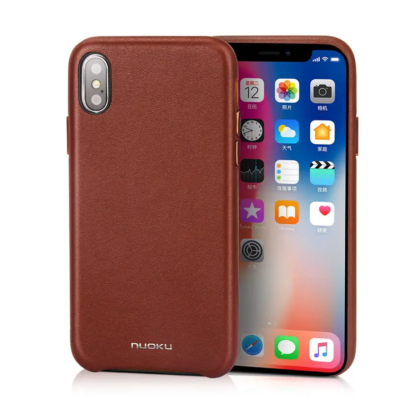 A Роскошный чехол из натуральной кожи для телефона чехол для iPhone 6 6s 7 8 Plus X деловой мягкий чехол из ТПУ - Цвет: A
