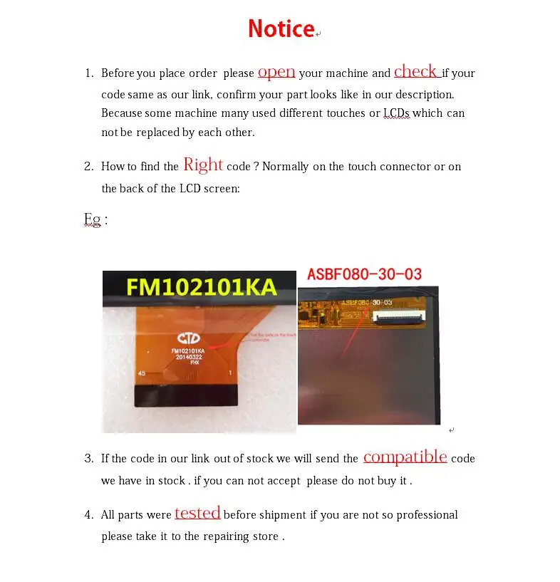 

A+WY-CTP0001 WY-CTP001-V1 WY-CTP0001DJ For 10.1 inch MTK8752 MTK6592 MTK6582 KTK6580 Tablet YLD-CEGA442-FPC-A0/protector film