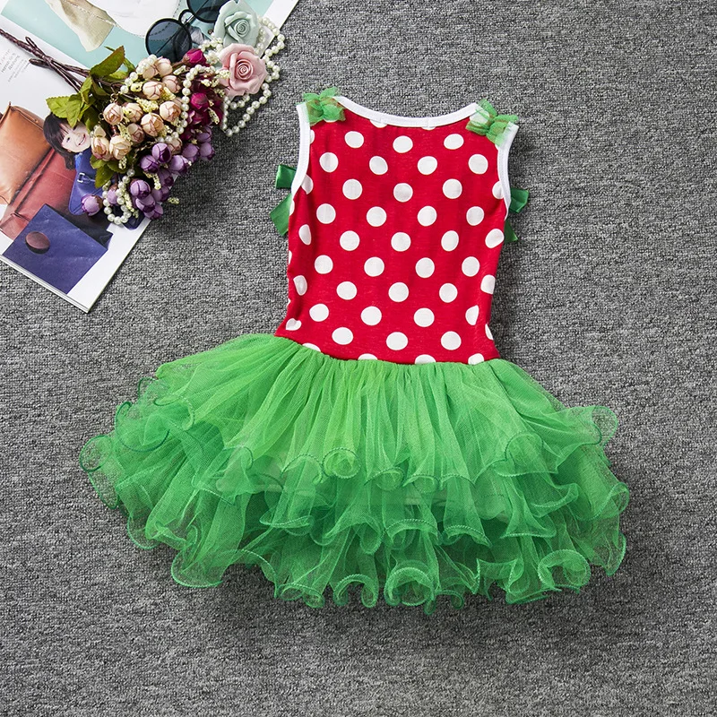 

Free shipping European and American Christmas dress children's deer dress holiday party performance girl's lace dress JQ-2017