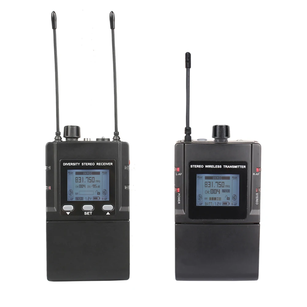 Leicozic UHF/PLL стерео бодипак в ухо монитор система высокого класса Беспроводная система мониторинга монитор в ухо Профессиональное аудио