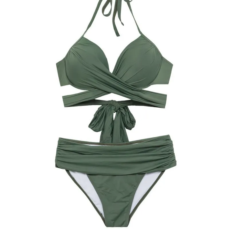 Купальник женский из двух предметов купальный костюм раздельные бикини 2019 Saida De
