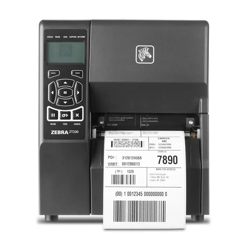 Оригинальный новый промышленный термопринтер ZEBRA ZT230 для прямой и переносной