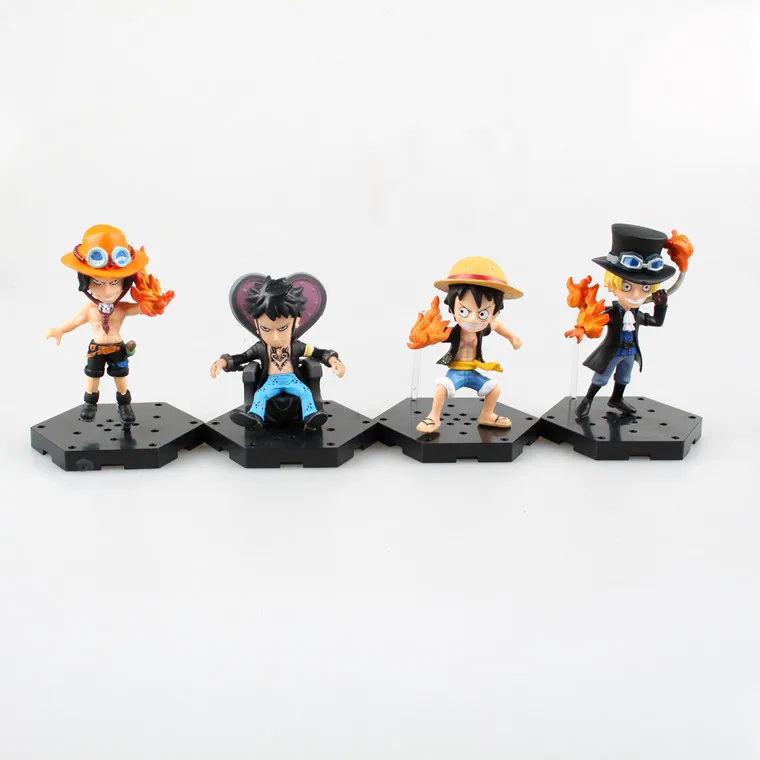 

Аниме Zoro Sabo Luffy Ace ПВХ Фигурки игрушки брелок ПВХ кукла 4 шт./компл.