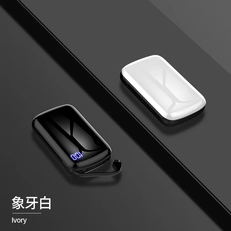 Для Сяо Ми 20000 mAh Мощность банк съемный кабель Внешний Батарея мини Мощность Bank ультра тонкий Портативный Зарядное устройство для iPhone6 7 8 X