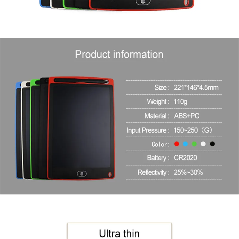 8.5 Inches Mini Small Boards Blackboard LCD Tablet Magnetic Chalkboard for Girls Boys Graffiti Chalk Electronic Writing Board