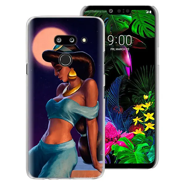 06 Капа Аладдин, Принцесса Жасмин чехол для телефона чехол для LG G7 G8 ThinQ G5 G6 V30 V40 V50 ThinQ Q6 Q7 жесткий чехол-накладка на заднюю крышку - Цвет: 06