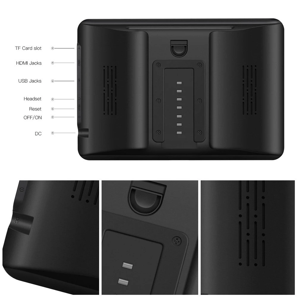 YAZH Android с аккумулятором 4500 мА/ч автомобильный монитор на подголовник 1 шт. 1080 HD WIFI