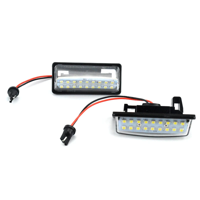 Супер Белые светодиодный лампы KEYECU 2 шт. 12 В 6500K 18SMD светильник Светка номерного