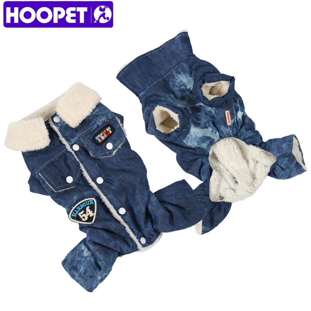 HOOPET 1pcs/lot Doggy Fashion Denim Jumpsuits Dog Cat Cool Tracksuits Puppy Clothes Pets Supplies Costume Sweaters|sweater fashion|pet suppliespet