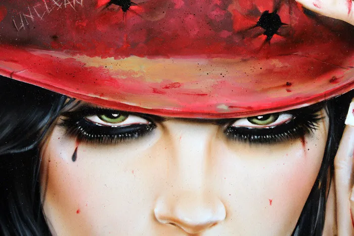 New Baroness dirtyполностью Брайан М. Viveros курительная красная губа сексуальная девушка