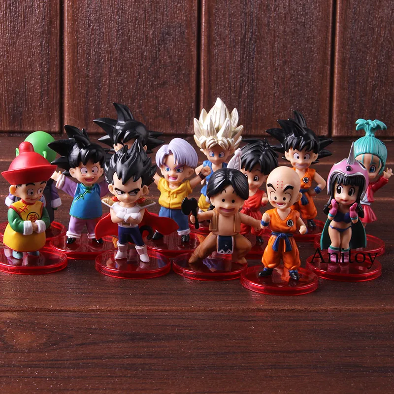 Детства Сын Гохан Готен Goku Krillin высокого шорты «Вегета» пикколо Upa Bulla Чичи фигурка "Dragon Ball" Акция подарки для мальчиков 13 шт./компл