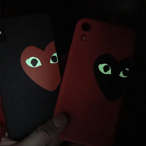 Световой Commes des garcons игра CDG Японии чехол для телефона iPhone 6 6S 7 8 Plus X xs max xr Мягкий