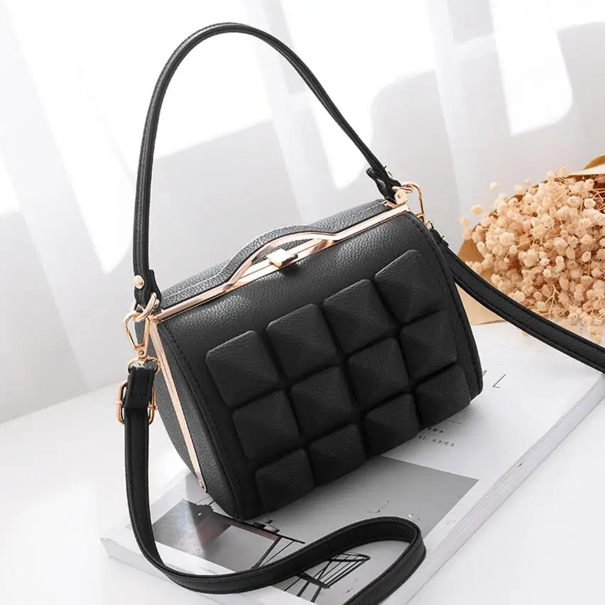 Модные Simple three dimensional коробка узор сумка|messenger bag|bag fbag fashion |