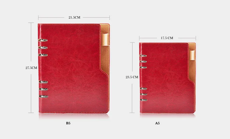 Спиральный журнал в твердой обложке с литой бумагой a5 b5 кольцо Открытое вино кофе