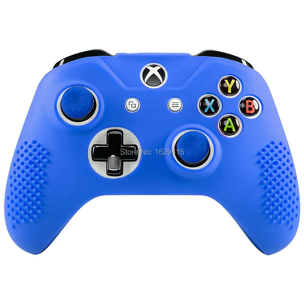 IVYUEEN 2 x мягкий Противоскользящий силиконовый резиновый чехол для Xbox One X S тонкий контроллер+ 4 x палочки для большого пальца