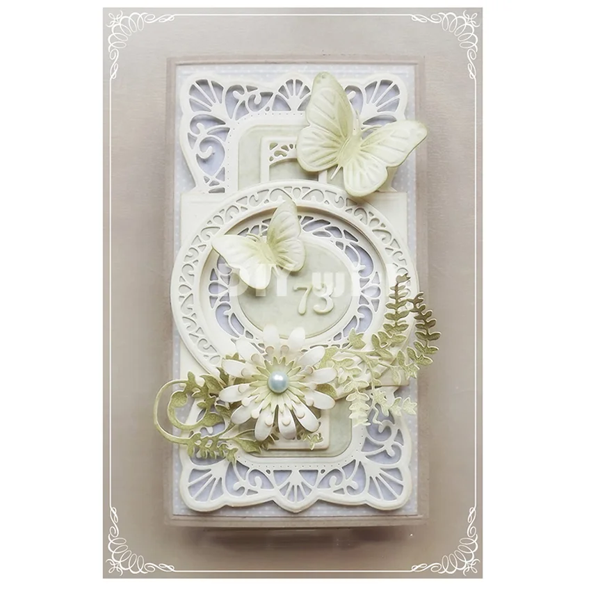 Грация овальные металлические режущие штампы творческих выражений Крафтовая