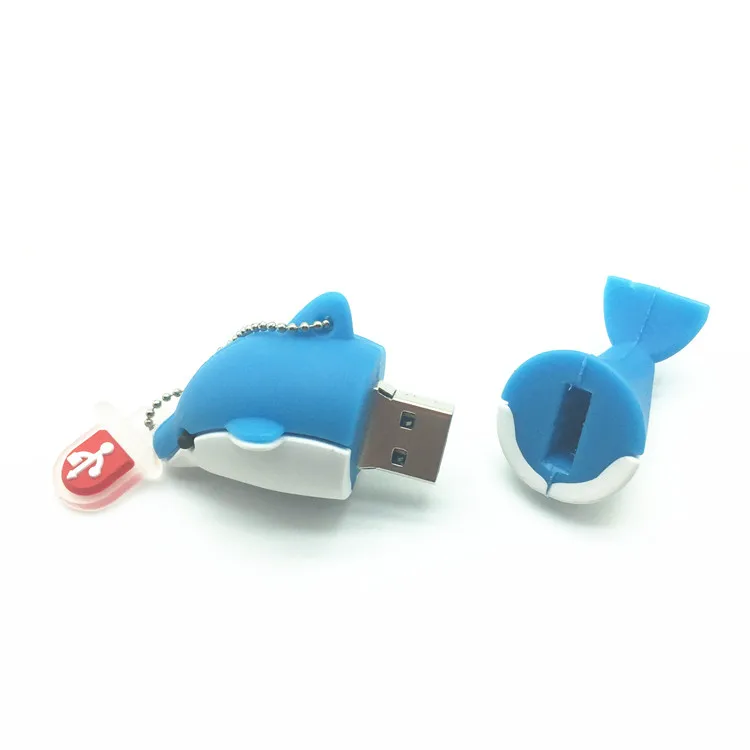USB флеш-накопитель в виде животного акулы рыбы 4/8/16/32/64 ГБ | Компьютеры и офис