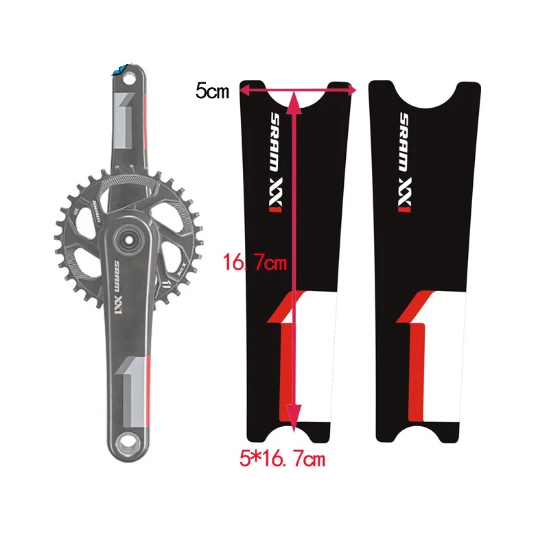 SRAM1 XX1 шатуны защитные наклейки зубная пластина наклейки крышка велосипеда велосипедные наклейки