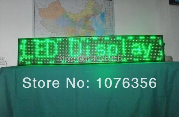 Бесплатная доставка 2015 оптовая цена наружный светодиодный дисплей p10 зеленый
