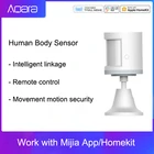 Датчик человеческого тела Aqara ZigBee, датчик движения, беспроводной шлюз для обеспечения безопасности, интенсивность света, 2 приложения Mi home 100%