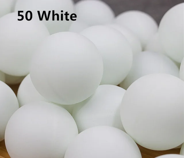 50 white 30, 50, 100 шт, 2 звезды, 40+ мм, 2,8 г, мячи для настольного тенниса, мячи для пинг-понга, белый, оранжевый, мяч для игры в пинг-понг, Любительский мяч для продвинутой тренировки - Цвет: 50 white
