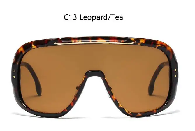 C4 leopard tea Негабаритные Солнцезащитные очки женские новые дизайнерские бренды люксовые Оттенки UV400 защита Солнцезащитные очки Мужские Винтажные Солнцезащитные очки - Цвет линз: C4 leopard tea