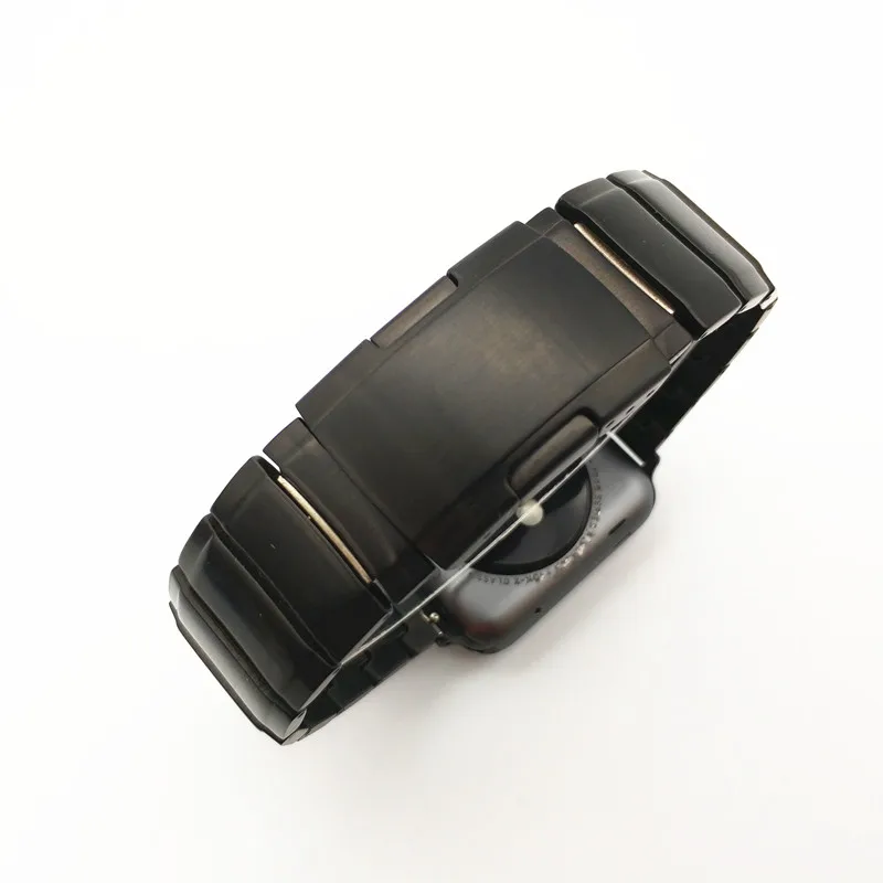AKGLEADER, новейший твердый Металлический Стальной ремешок для Apple Watch Series 5 4 iWatch, высококачественный ремешок для Apple Watch 3 2, ремешок на запястье