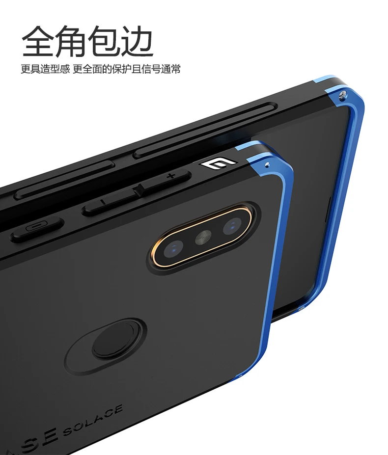 Чехол для телефона для Xiaomi Mi Mix 2s Алюминиевый металлический каркас твердый пластиковый чехол на заднюю панель для Xiaomi Mi Mix 2s Fundas идеальное ощущение