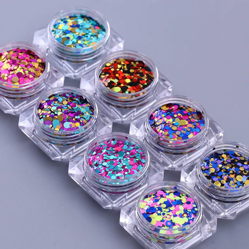 10 мл лимонная зернистая Шестигранная пудра с блестками для ногтей | Красота и