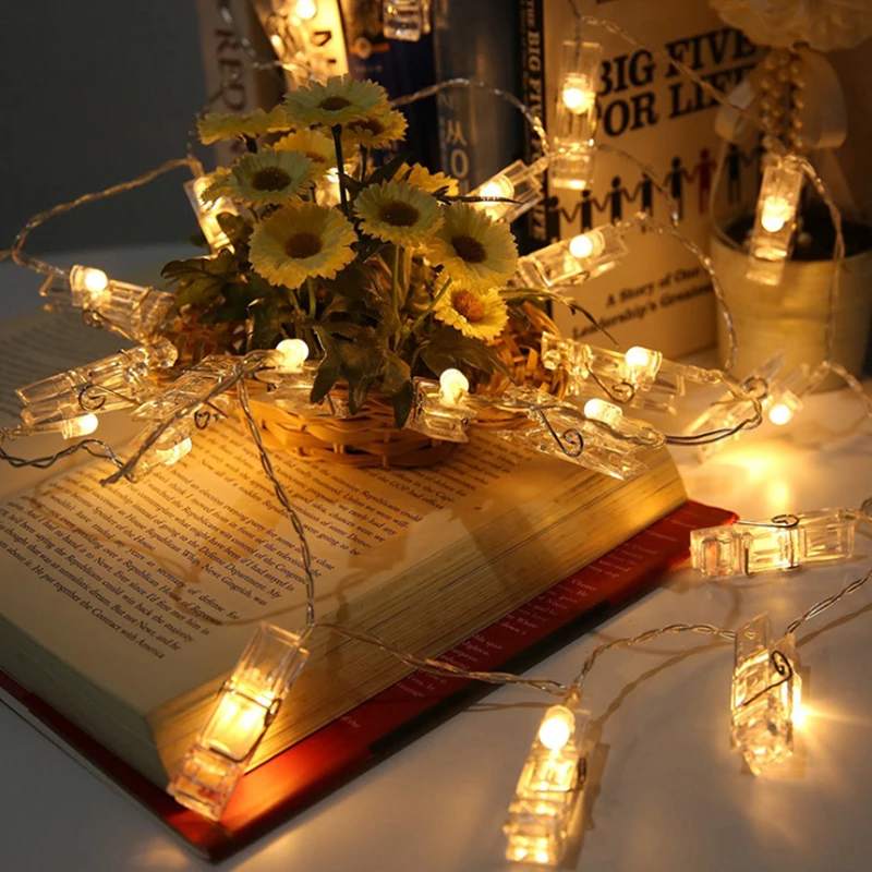 Украшение для вечерние 1 5 м держатель с зажимом фото гирлянды свадебные