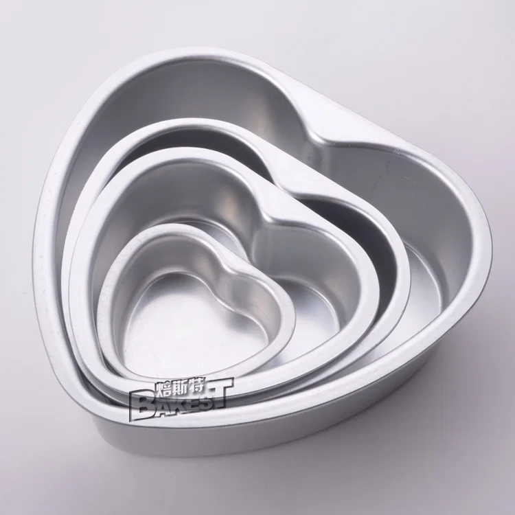 BAKEST прекрасная алюминиевая форма для выпечки тортов в форме сердца четыре