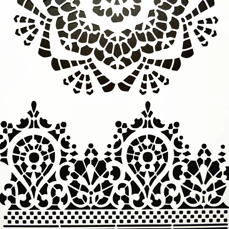 

DIY Painting A4 Size Mandala Pattern Stencil Template For Wall Painting Photo Album Decorative Embossing Paper Cards