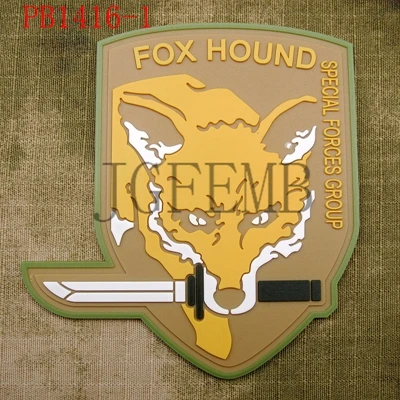 MGS FOXHOUND группа специального назначения 3D ПВХ патч - Цвет: PB1416 Multicam