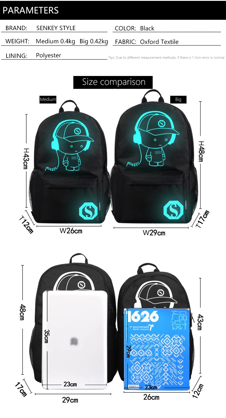 Повседневное персональное Mochila Аниме Мультфильм светящийся студенческий Противоугонный рюкзак для мужчин USB для зарядки Mochila luminosa Mochila Antirrobo