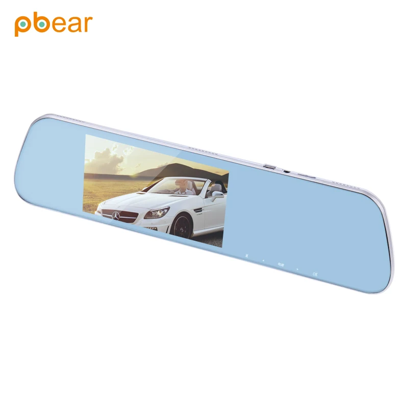 Pbear 5.0 дюймов LED Дисплей Автомобильный видеорегистратор ночного видения +
