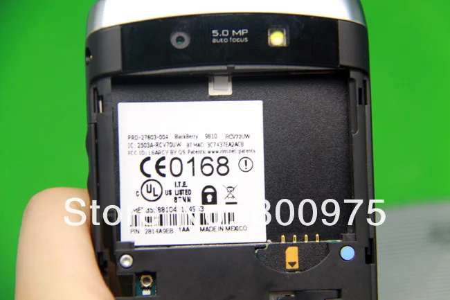 9810 BlackBerry фонарь 9810 мобильный телефон Смартфон разблокированный QWERTY 3g Wifi gps мобильный телефон и белый
