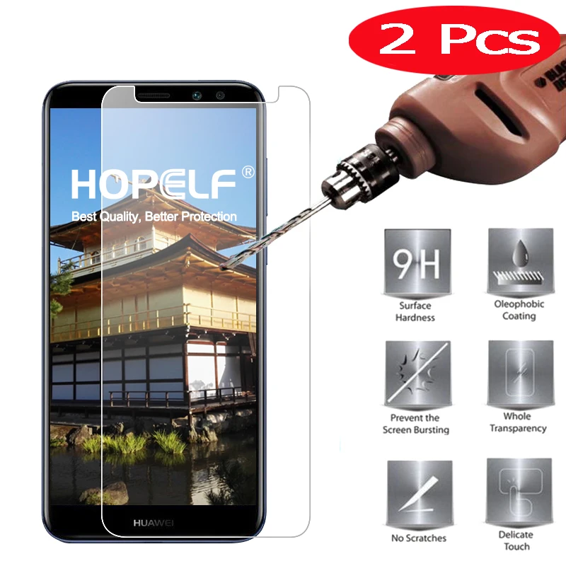 2 шт hopelf протектор экрана для Huawei Mate 10 облегченное закаленное стекло телефон пленка Закаленное стекло для Huawei Mate 10 Lite