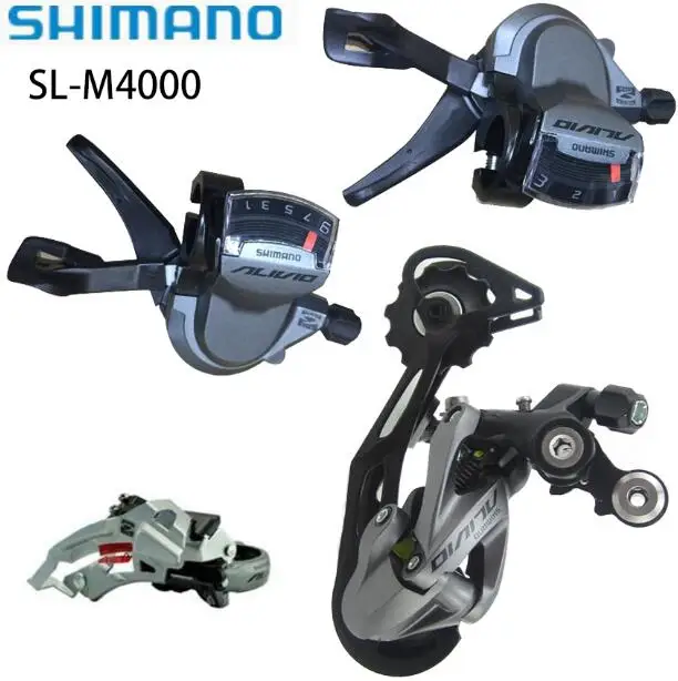 Set M4000 27S скоростной велосипед MTB набор групп набор из 3 предметов с рычагом переключения передач и передними и задними переключателями - Цвет: Set